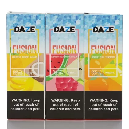 7 Daze Fusion ICED - No Nicotine Vape Juice - 100ml - Orange Cream Mango ICED