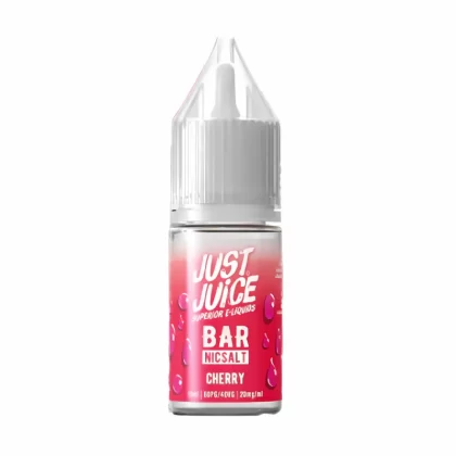 Just Juice Bar Cherry Nic Salt Vape Juice- 10 Pack - Strength 20mg