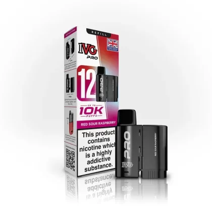 IVG Pro Refill 10mg Red Sour Raspberry - Nicotine Strength#10mg
