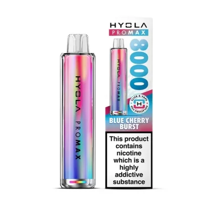 Hyola Pro Max 8000 Prefilled Pod Kit Blue Cherry Burst - Nicotine Strength#20mg (32F65F)