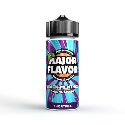 Black Menthol by Major Flavor E-Liquid – 100ml 0mg