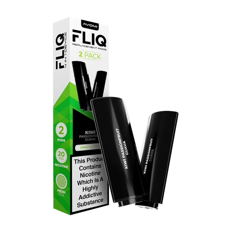 Kiwi Passionfruit Guava Avomi Fliq 4in1 Pods - Ecigwizard