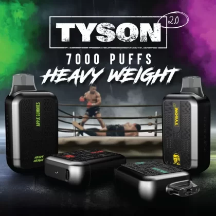 Tyson 2.0 Heavy Weight Rechargeable Disposable – 7000 Puffs - Strawberry Shortcake