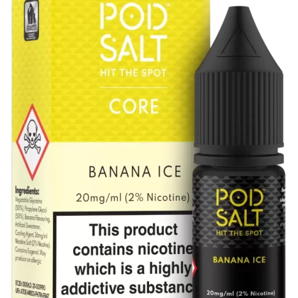 Banana Ice – Pod Salt Nicotine Salt E Liquid – 10ml – TPD - Vapestorm Co