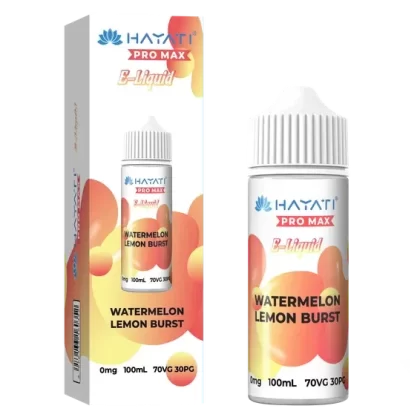 WATERMELON LEMON BURST HAYATI PRO MAX E-LIQUID 100ML NO NICOTINE