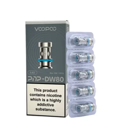 Voopoo PNP DW80 Replacement Coils 0.8Ω - 0.6 Ohm (AA18E0)