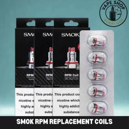 Smok Rpm Replacement Coils - Mesh 0.4 Ohm, Quartz 1.2 Ohm (CD2524)