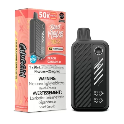Flavour Beast Beast Mode Max 2 50k – Chuggin’ Peach Canada D Iced