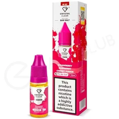 Strawberry Raspberry Cherry Fusion Nic Salt E-Liquid by Crystal Clear - Ecigpremium