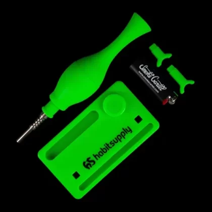 Habit Supply Silicone Honey Collector Kit - Color#Green>Black