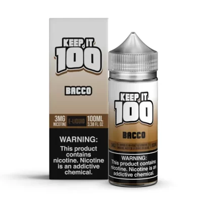 KEEP IT 100 - Bacco - 100ML E-Liquid - 6MG