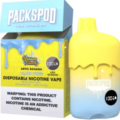 Packspod Disposables [12000 puffs] – Banana Flambe