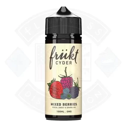 Frukt Cyder E-Liquid – Mixed Berries 0mg 100ml Shortfill