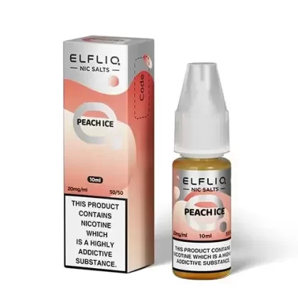 PEACH ICE NICOTINE SALT E-LIQUID BY ELFLIQ – ELFBAR