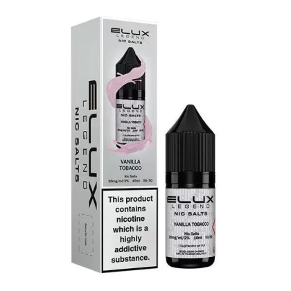 Elux Legend Vanilla Tobacco Nic Salt E-Liquid - Nicotine Strength#10mg>20mg