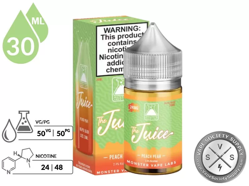 Peach Pear The Juice Salt 30ml - Image 2