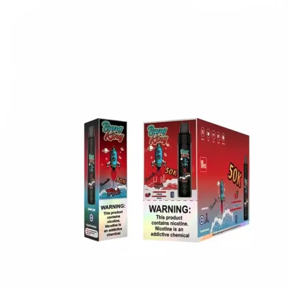 Bang King Triple 50K Puffs 3-in-1 Triple Flavor Vape - Blue Razz & Lush Ice, Strawberry Ice & Watermelon Ice; 3-nicotine, 2-nicotine (11E931)
