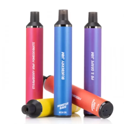 Monster Bars 3500 Disposable - Vape Product; Banana Custard, Banana Ice; Monster Vape Labs