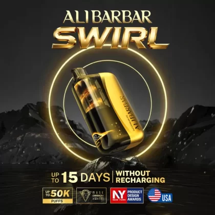 ALIBARBAR "SWIRL" 50K Puff Disposable Device - 50,000 - Tobacco