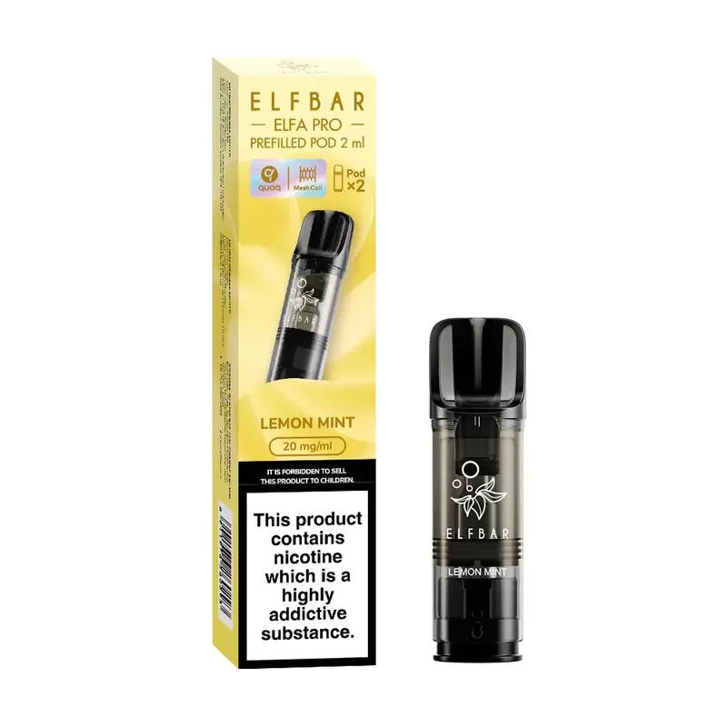 Elf Bar ELFA Pro Lemon Mint Pods (2 Pack) - Strength#20mg
