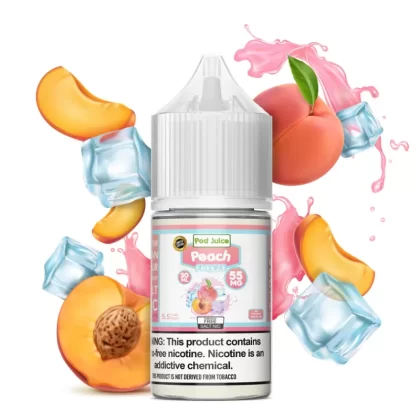 Pod Juice Peach Freeze TF 30ml Nic Salt Vape Juice - Eightvape