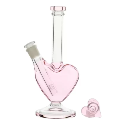 Pink From the Bottom of my Heart Bong – 9in