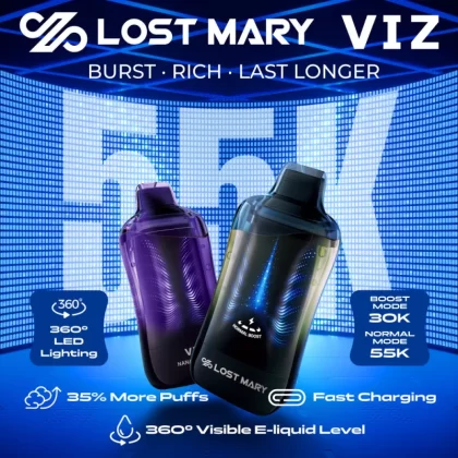 Lost Mary VIZ 55K Puff Disposable Device - 55,000 Puffs - Baja Splash