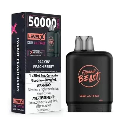 Level X Flavour Beast G2 Ultra – Packin’ Peach Berry