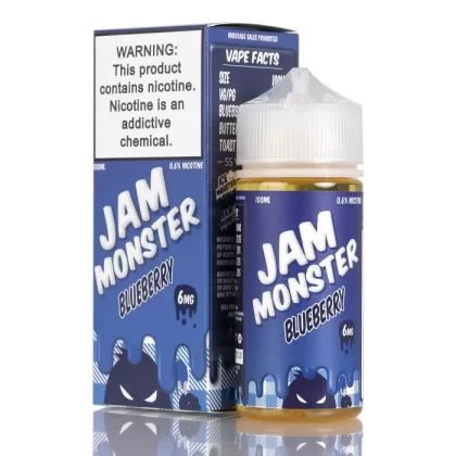 Jam Monster Blueberry Vape e-Liquid 100mL - Vape Product, Vape Product (06884A)