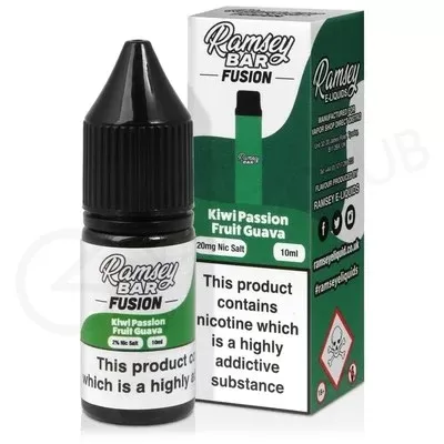 Kiwi Passionfruit Guava Nic Salt E-Liquid by Ramsey Bar Fusion