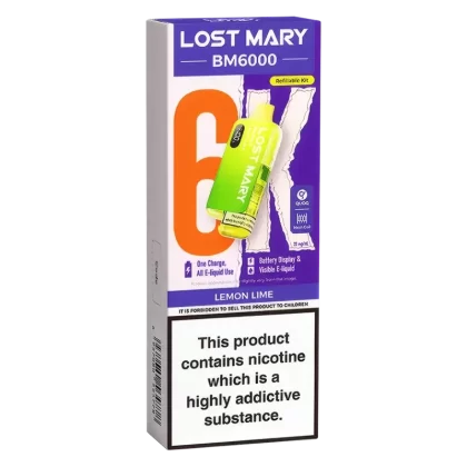 Lost Mary BM6000 Lemon Lime Prefilled Pod Kit - Ecigpremium