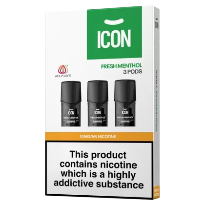 ICON Vape Fresh Menthol Pods (Pack of 3) - 20mg - Vape Product (9AECB8)