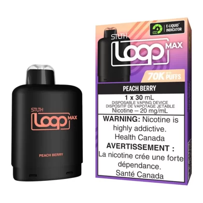 STLTH Loop Max E-Liquid Pod Pack - Peach Berry - 20mg/ml