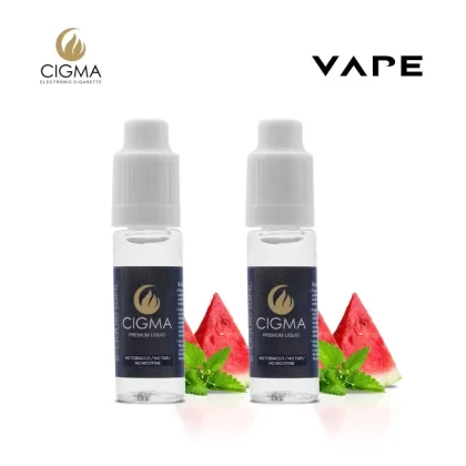 Cigma e-Liquid – Watermelon Mint 0mg 10ml Bottle x 2 Pack | Cigee