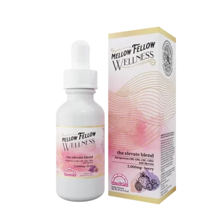 Mellow Fellow Wellness Tincture – Elevate Blend – Berry – 2000mg - Ejuicewarehouse