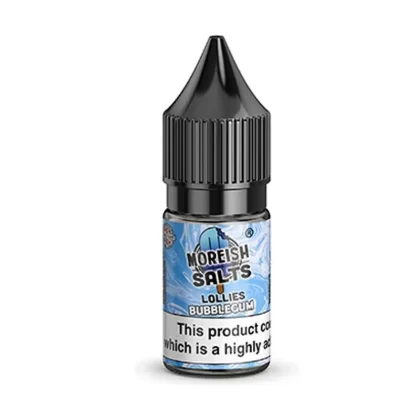 BUBBLEGUM LOLLIES NICOTINE SALT E-LIQUID BY MOREISH SALTS - Nicotine Strength#10ml Bottle - 10mg Nicotine>10ml Bottle - 20mg Nicotine