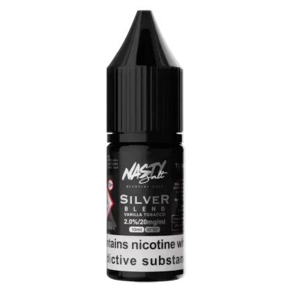 Nasty Salt Silver Blend Nic Salt Vape Juice - Strength#10mg>20mg