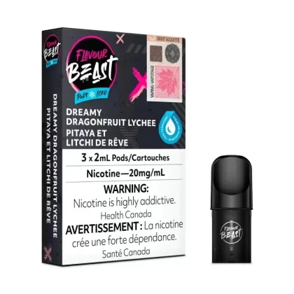 Flavour Beast Dreamy Dragonfruit Lychee Iced Pods