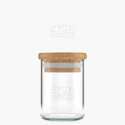Glass Jar with Wooden Lid | 2oz – 16 Dram – 200 Count