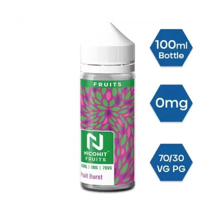 FRUIT BURST E LIQUID BY NICOHIT – FRUITS 100ML 70VG