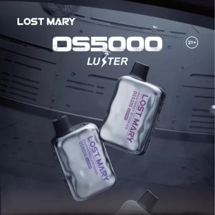 Lost Mary OS5000 Luster Rechargeable Disposable Device – 5000 Puffs - Light Snow Peppermint