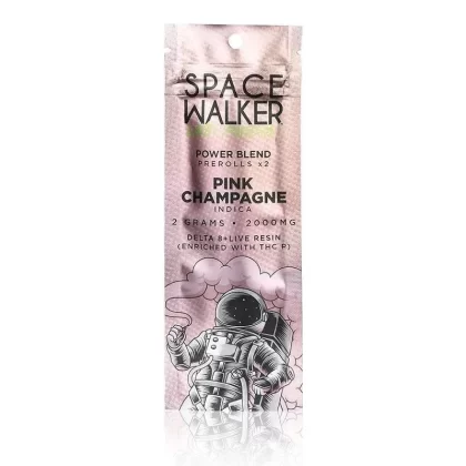 Live Resin Delta 8 THC Prerolls with THC-P – Pink Champagne – 2g – Space Walker