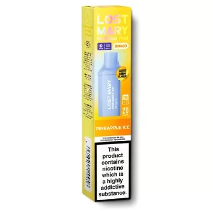 Pineapple Ice BM600 Pods by Lost Mary - 20 mg/ml