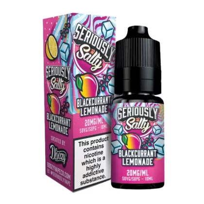 Blackcurrant Lemonade Nic Salt E-Liquid Seriously Salty Series by Doozy Vape Co (10ml) - 20mg