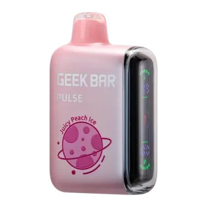 Juicy Peach Ice Geek Bar Pulse - Site#VAP~Nicotine#50mg~Size#Single>5 Pack