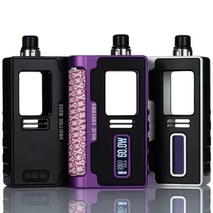 Ambition Mods x KILIC KIL-LITE 60W Boro Box Mod (DISCONTINUED) - Silver - Ambition Chipset