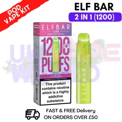 Lemon Edition Elf Bar 1200 Puffs Prefilled Pod Kit