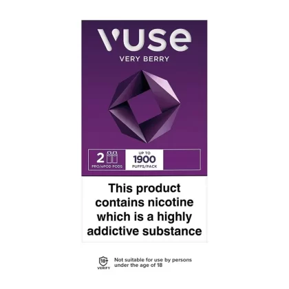Vuse Pro Very Berry Pods (2 Pack) - Strength#6mg>12mg>18mg (74BAEC) (74BAEC)