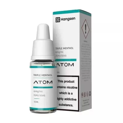Triple Menthol Hangsen E-Liquid Bundle 10x10ml, 70/30 PG/VG, 3/6/12/18mg