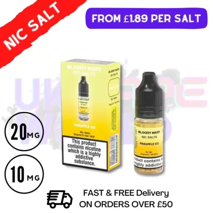 Pineapple ICE – Bloody Mary 10ML Nic Salt
